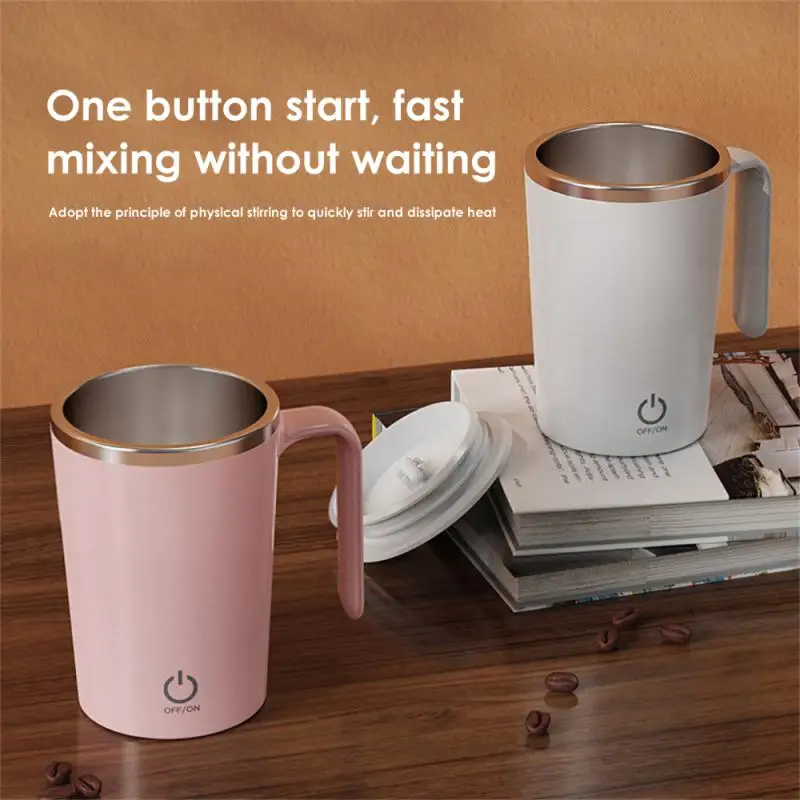 

Portable Automatic Electric Stirring Coffee Cup Self Stirring Mug Electric Protein Powder Mix Cup Office Glass Inner Tank Mug