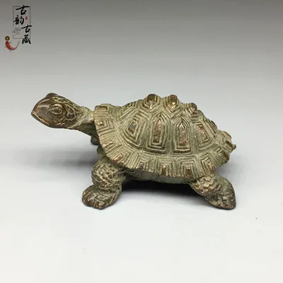 

Exquisite Antique Copper Turtle Ornament
