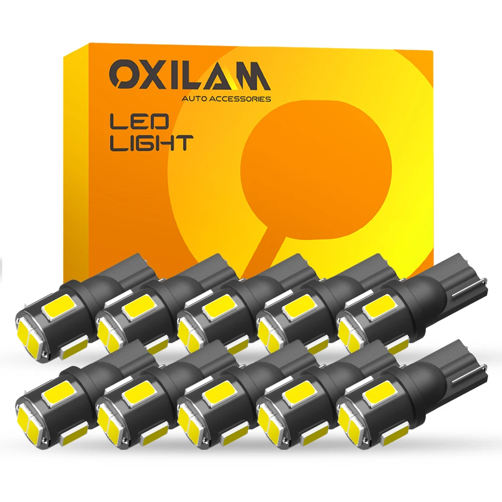 10 X 24v 5w 507 W5W 501 Clear Bulbs Interior Parking Light Capless
