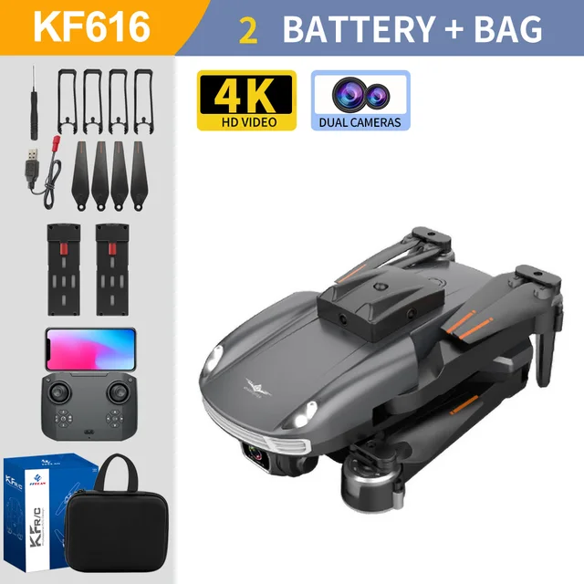 New arrival Drone KF616 360 Obstacle Avoidance Drones 4K HD Camera Photography Professional Image Transmission Quadcopter DroneAuburn
