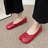 Fashion Design Women's Flat Split Toe Shoes Women Microfiber Leather Comfortable Flat Split Toe Slippers Soft Sole Loafers 5