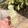 Natural Crystal Jade Leopard Carving Handmade Animal Powerful Statue For Home Decoration Lucky Gift 1PCS 3