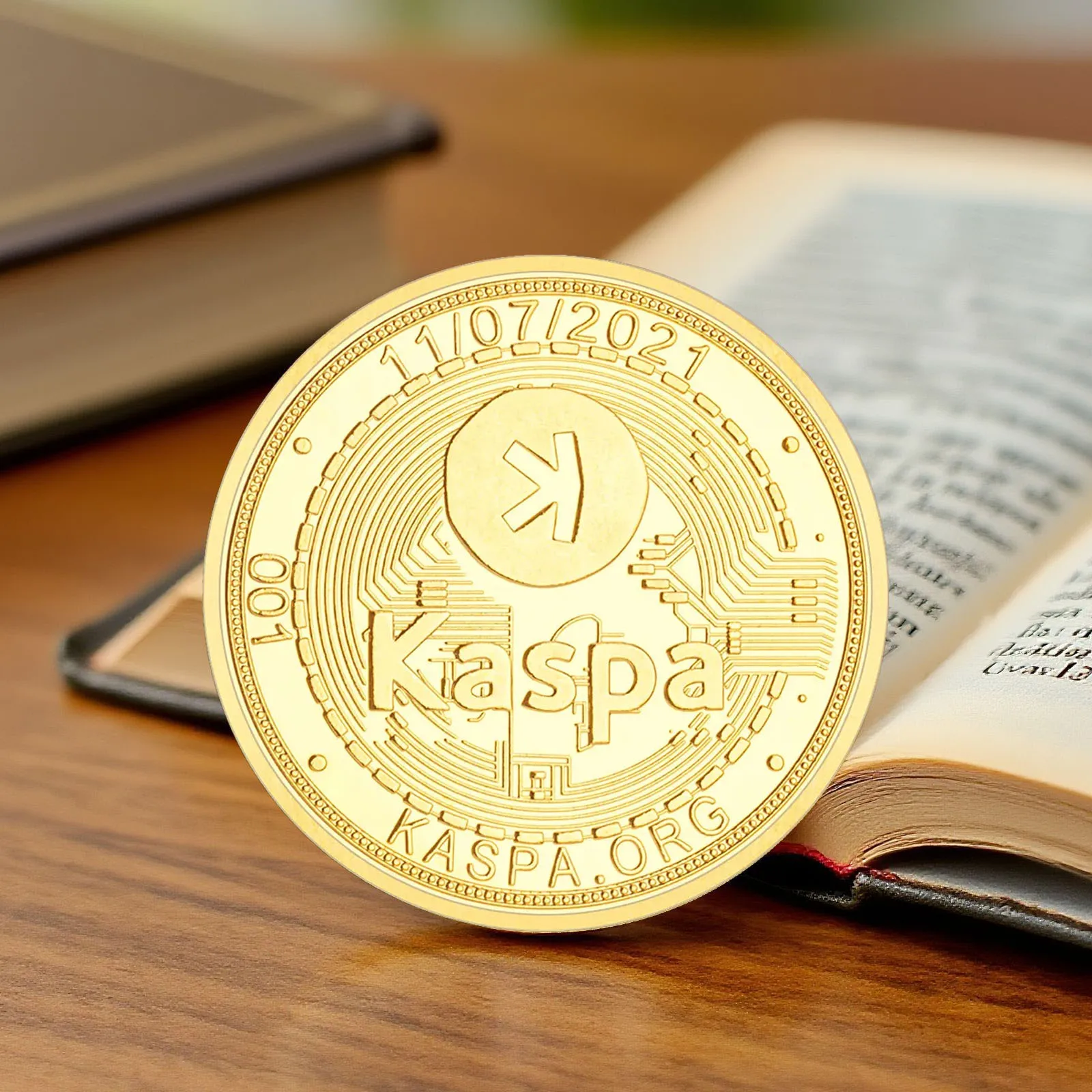 Gold Plated Kaspa Commemorative Souvenir Coin