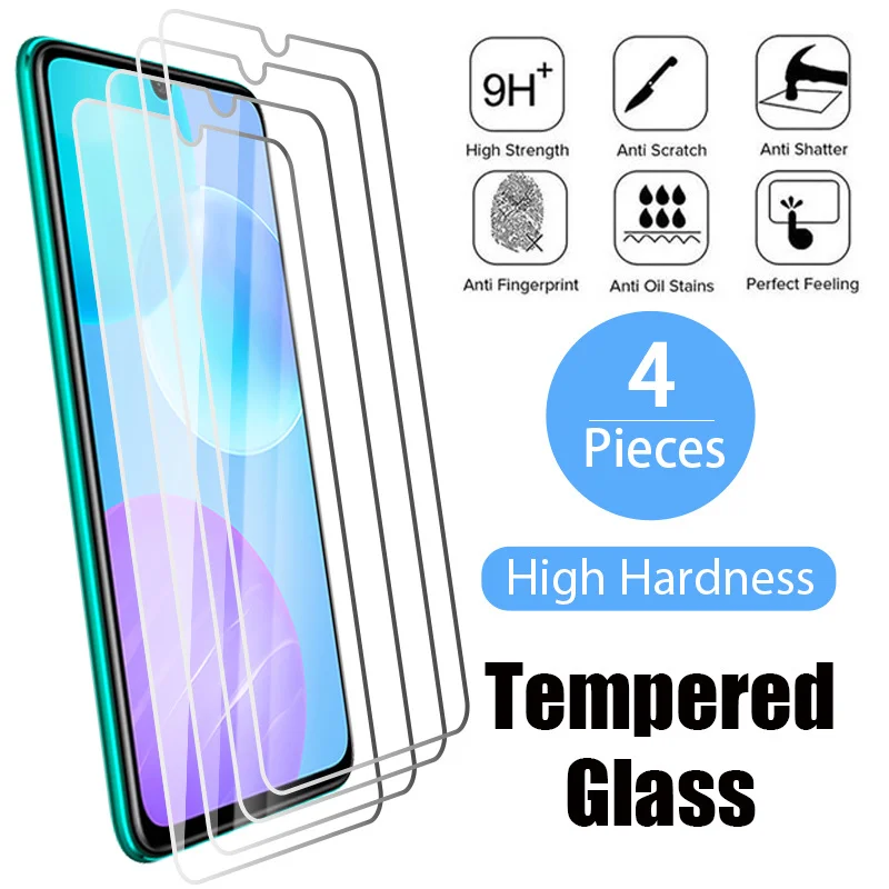 

4PCS Tempered Glass for Honor 8X 9X Premium 8A 9A 8C 9C Screen Protectors for Honor 9 10 20 30 50 Pro Lite Glass
