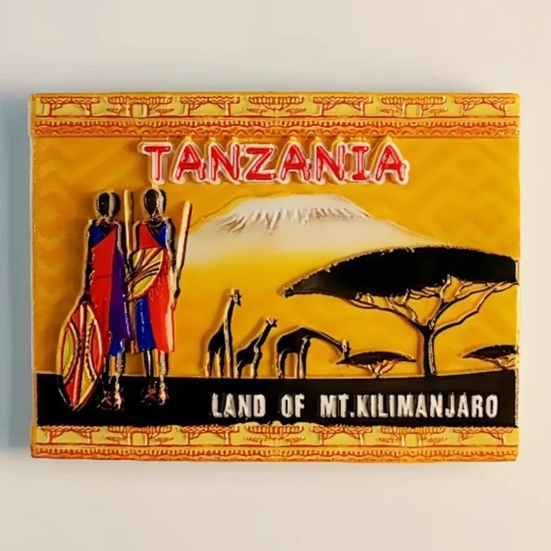Africa Fridge Magnets Tanzania Travelling Souvenirs Kenya Zanzibar Kilimanjaro Refrigerator Stickers Home Decor Wedding Gifts magnetic fridge magnets magnetic sticker magnetic fridge stickers