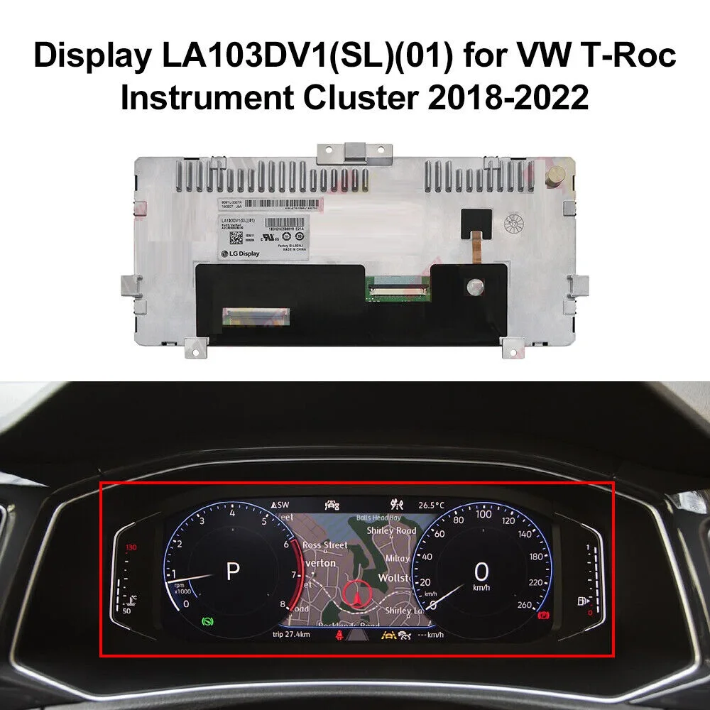 

Original LCD Display Suitable For Volkswagen T-Roc And Skoda Kodiaq Instrument Cluster LA103DV1 (SL) (01) LA103DV1 Replacement