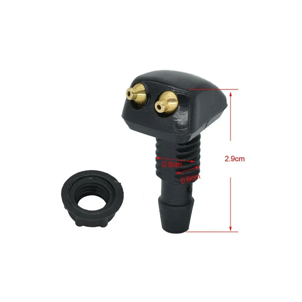 Automotive Dual-Hole Windshield Washer Nozzle Windshield Wiper Washer Nozzle Wiper Nozzle Sprayer Sprayer Automotive Accessories