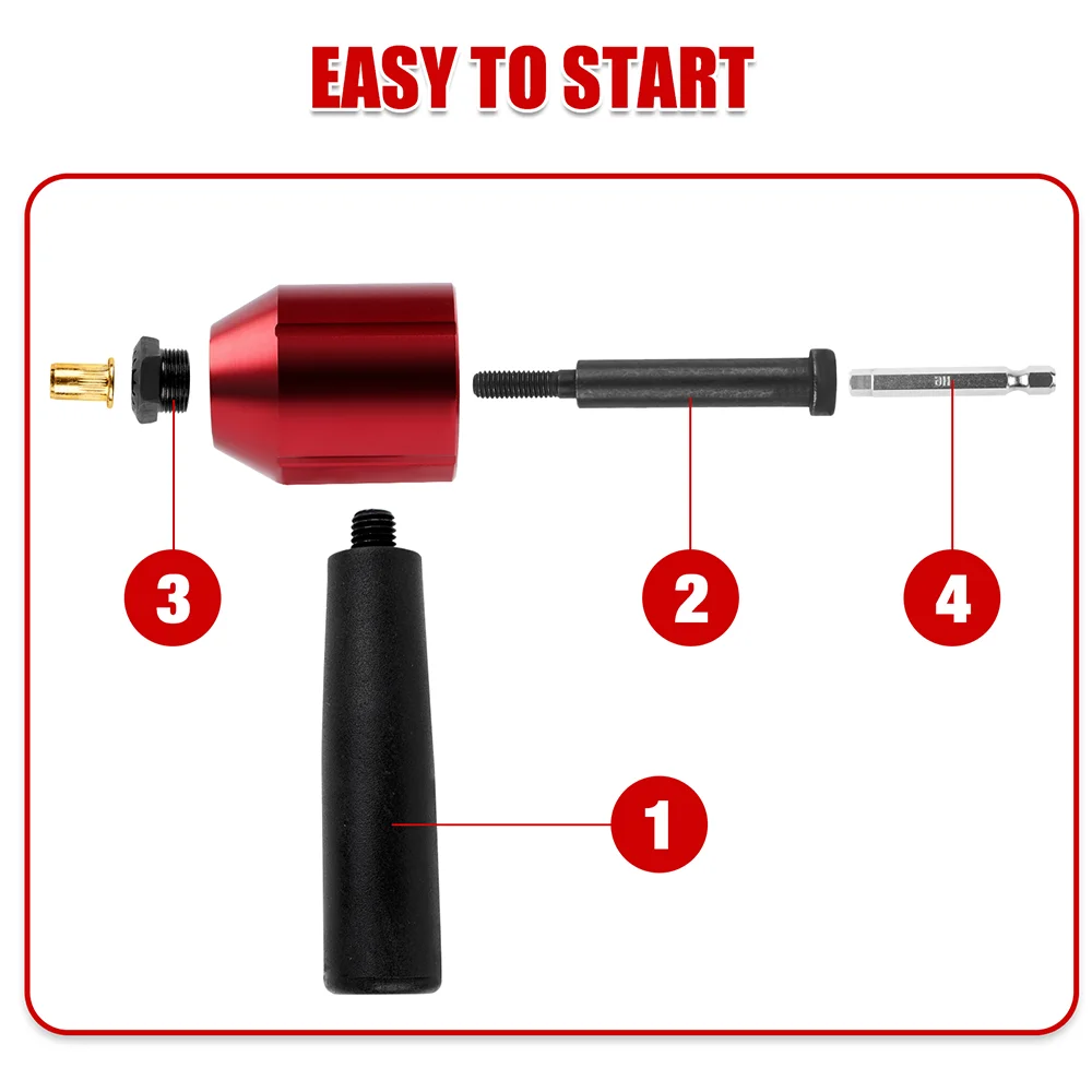 Electric Riveting Machine Metric M3 M4 M5 M6 M8,British 6-32, 8-32, 10-24, 1/4-20, 5/16-18,Rivet Nut Gun Converter,Riveting Tool