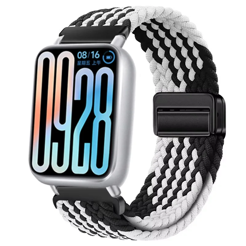 Breathable Nylon Strap with Braided Magnetic Buckle - Adjustable Wristband