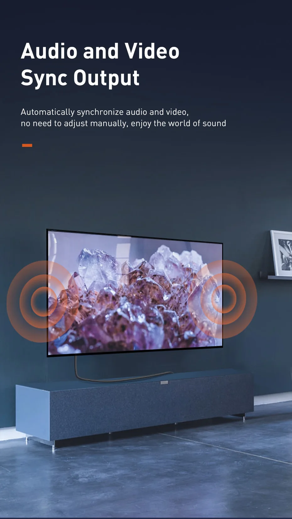 Cáp HDMI to HDMI 2.0 Baseus Enjoyment Series 4KHD (18Gbps, 4K/60hz, 32 Audio channel) - Ứng dụng kết nối