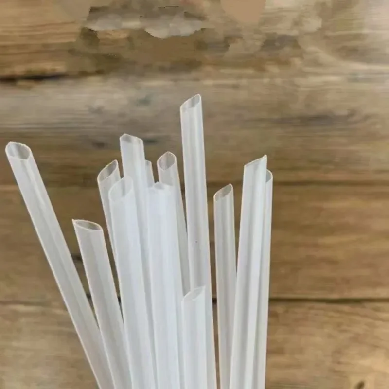 100Pcs Plastic Straw Disposable 15CM Short Transparent Pointed Hard Bulk Thin Straw Juice Milk Commodity Kitchen Accessories