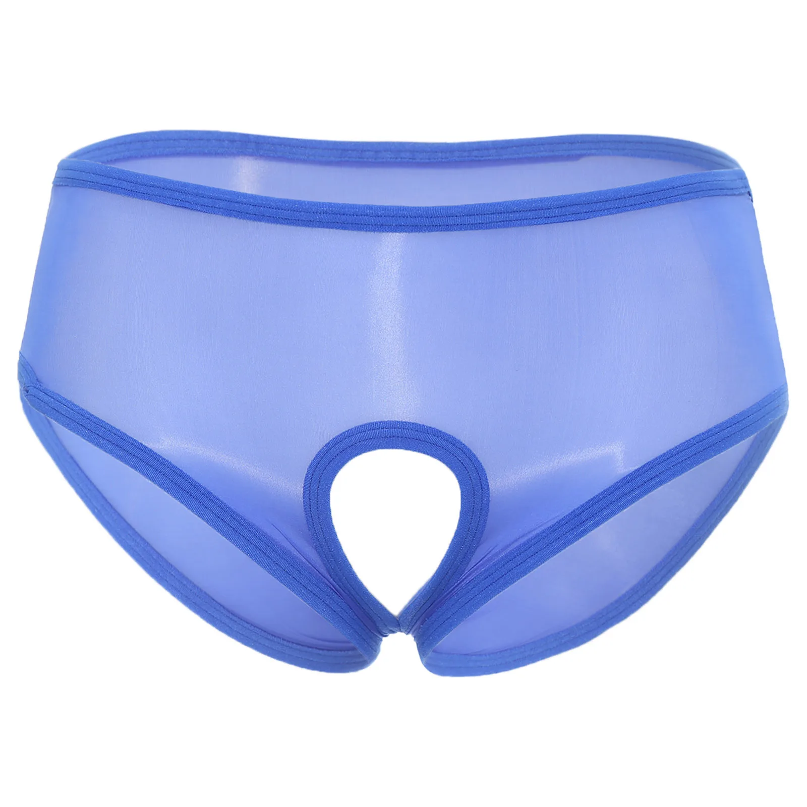 

Женские сексуальные блестящие полупрозрачные ультратонкие эластичные трусики со средней посадкой