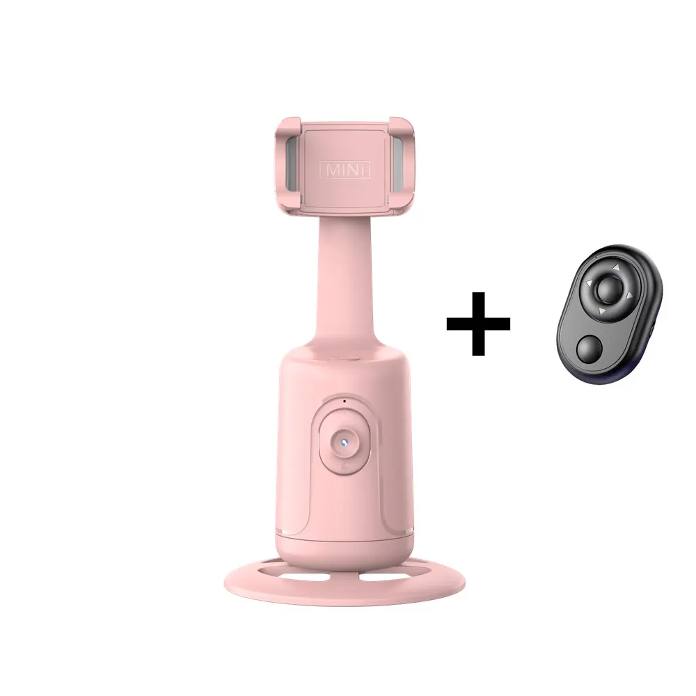 360° Auto Face Tracking Phone Holder With Bluetooth Remote & Lights – AI Gesture Control Tripod For Live Streams, Vlogs, TikTok