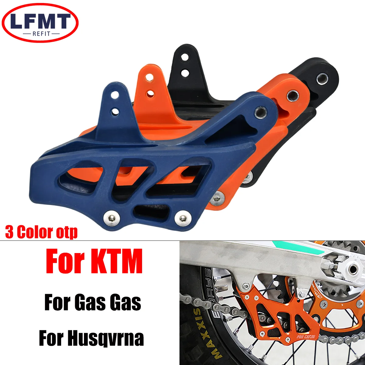 

For KTM SX SX-F XC XC-F XC-W XCF-W EXC EXC-F TPI Six Days 125-500 2008-2023 Motocross MX Motorcycle Chain Guide Guard Protection