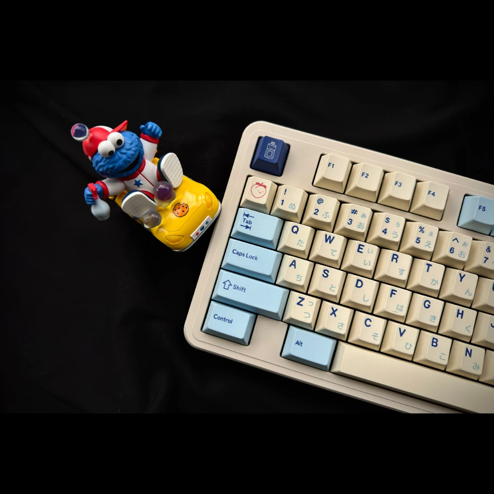 Gmk Iogurte Keycap Conjunto Completo Pbt Custom Vintage Keyboard Cap Perfil Cereja Cor Clara Acessórios de Teclado Mecânico - Imagem 2