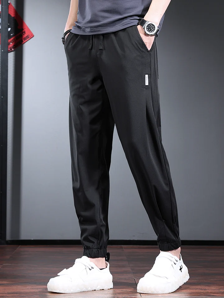激安アウトレット通販 Ice Silk Pants Men Summer Cool Mesh Quick Drying Joggers Clothing