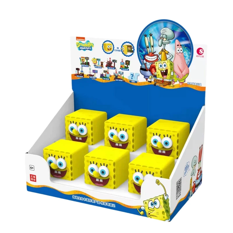 thumbnail image 1 of New In SpongeBob SquarePants Lucky Surprise Blind Box Figure Genuine Children's Gifts Toy Anime Characters Patrick Star Squog, 1 of 4