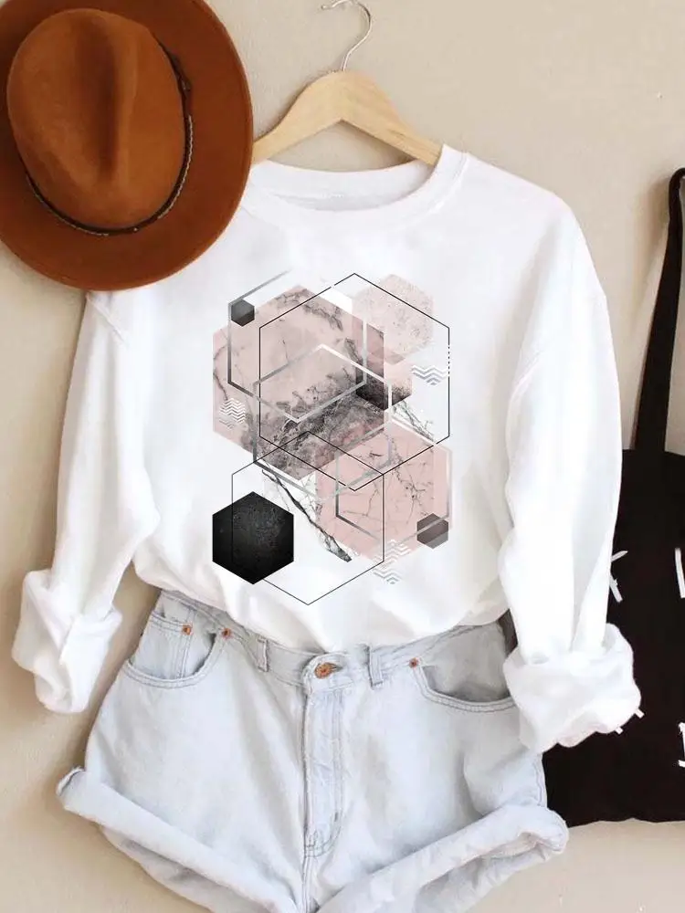 

Fashion Pullovers Ladies Womens Watercolor 90s Style Clothing Hoodies Spring Autumn Winter Woman Female Casual Sweatshirts