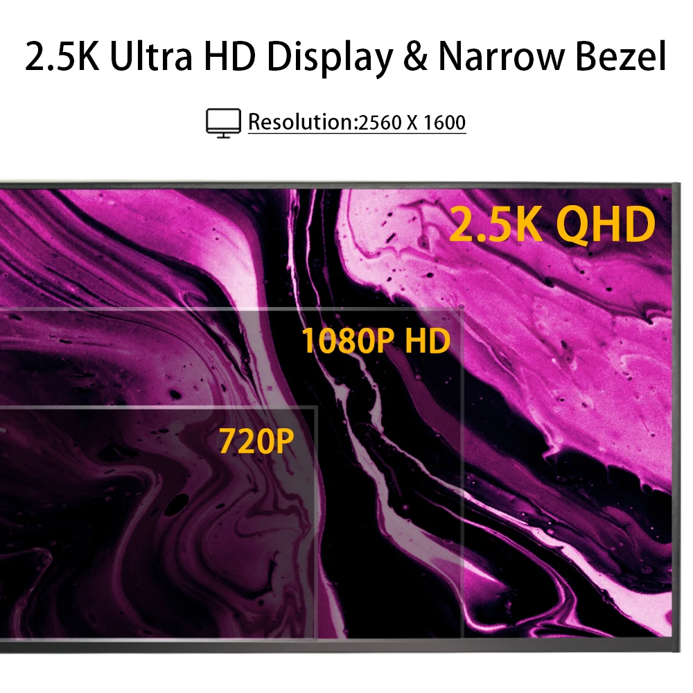 LESOWN PC Xbox PS4/5  ̹ , ޴ Ʈ ̵ 16 ġ ġũ 100% sRGB CŸ Ʈ ȭ Ȯ, 144Hz, 2.5K