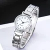 1Pcs Girls Cute Little Fresh Silver Digital Steel Quartz Watch Junior High School Girlfriends Birthday Christmas Gift 1