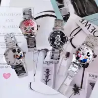 Children's Watch Disney Mickey Minnie Cute Boy Girl Cartoon Mickey Mouse Stainless Steel Waterproof Quartz Watch Birthday Gifts 1