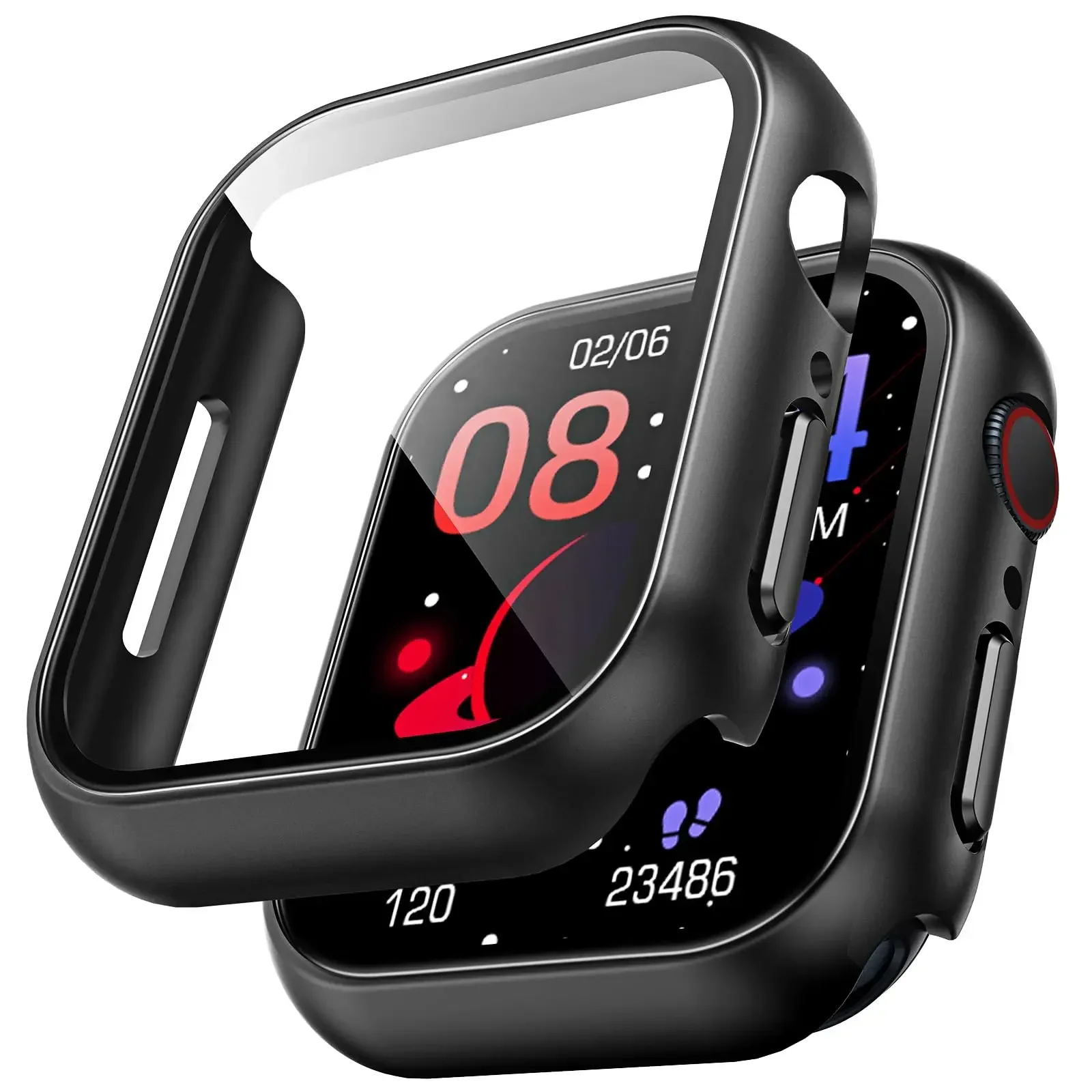Advanced Tempered Glass Screen Protector and Protective Case for Apple Watch - Premium iWatch Accessories