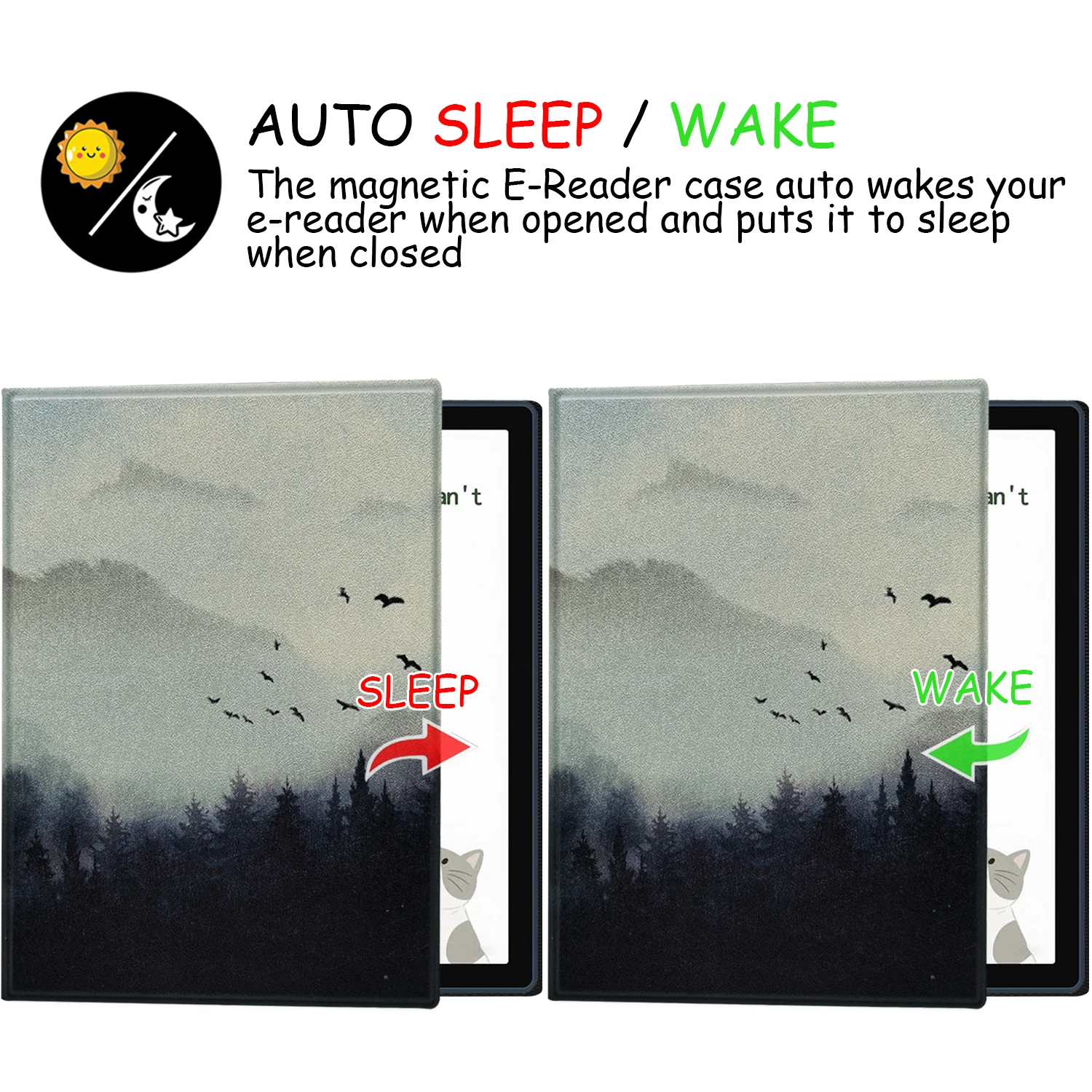 Bigme B7 カラー (2025) 用磁気スタンドケース 磁気ペンバックル付き超