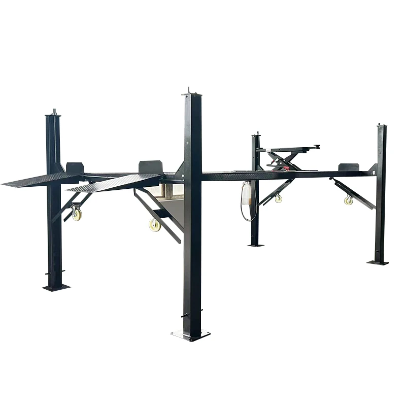 유압식 차량 경사로 1년 보증 가정용 차고용 4기둥 주차 리프트