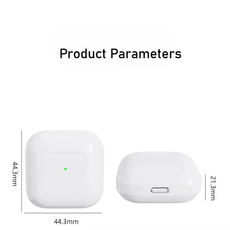 Wireless Earphones Bluetooth Headphones Noise Cancell Stereo Music Earbuds Touch Control Earbud With Microphone Pro 4 lanyard 4