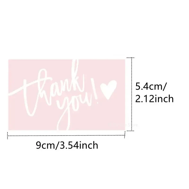 Pink Thank You for Your Order Card, Thank You for Supporting Small Business Label, Gift Decor, 30Pcs