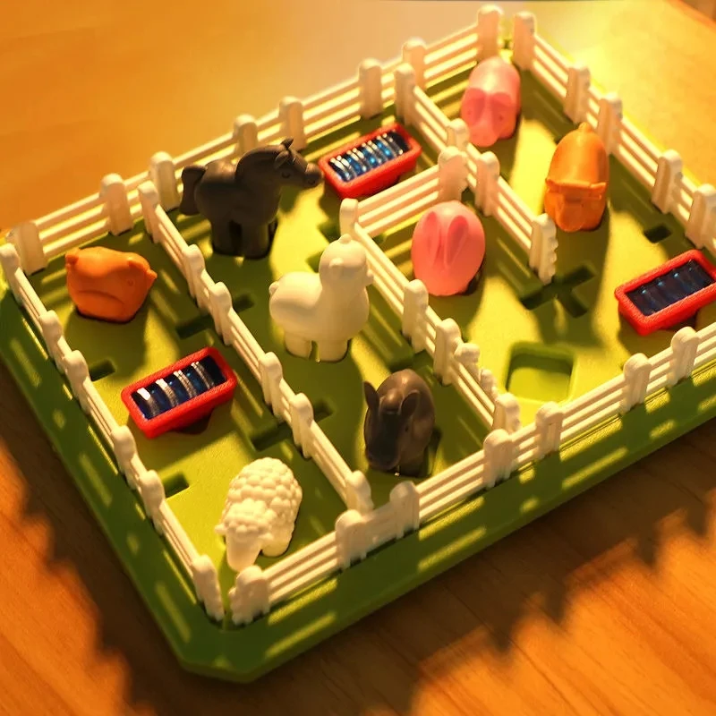 Crianças 3d quebra-cabeça brinquedo lógica jogo fazenda animal cérebro  treinamento multiplayer interativo jogo de tabuleiro brinquedos educativos  para crianças