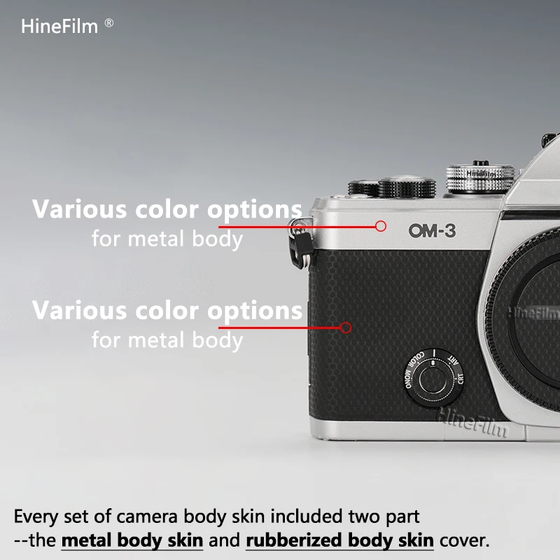 Olympus OM3 투명 카메라 스티커 용 Hinefilm 스킨 OM 3 Olympus OM-3 카메라 랩 커버 스티커 용 투명 카메라 스킨