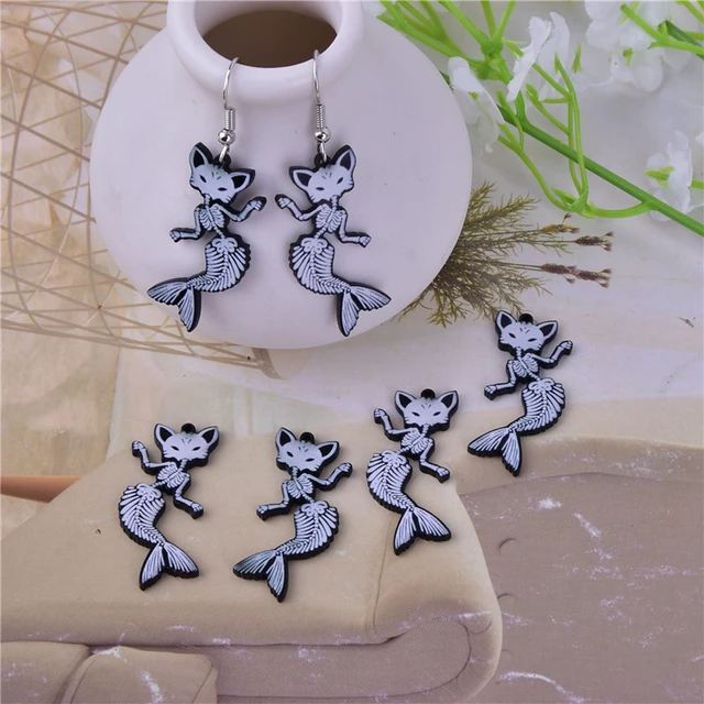Acrylic Diy Making Accessories  Witchy Charms Jewelry Making - 10pcs  Charms Jewelry - Aliexpress