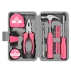 24pc Pink Small Tool Kit for Home DIY, Repairs & Crafts –Portable Lady Tool Set ool Box Kit Carbon Steel,– Gift for Women
