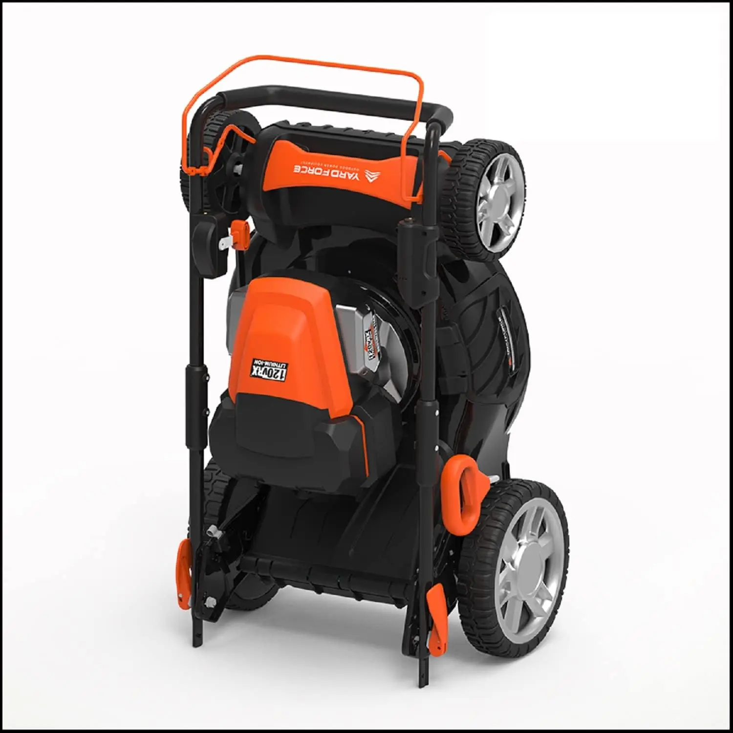 YOLMX225300 120V 2.5Ah x 2 Lithium-Ion 22&rdquo; SP 3-in-1 Mower Torque-Sense One Size Black/Orange deck including everything