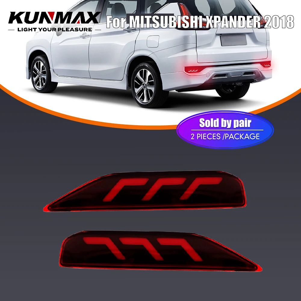 For Mitsubishi Xpander 2018 Led Car Rear Bumper Lamps Rear Reflector ...