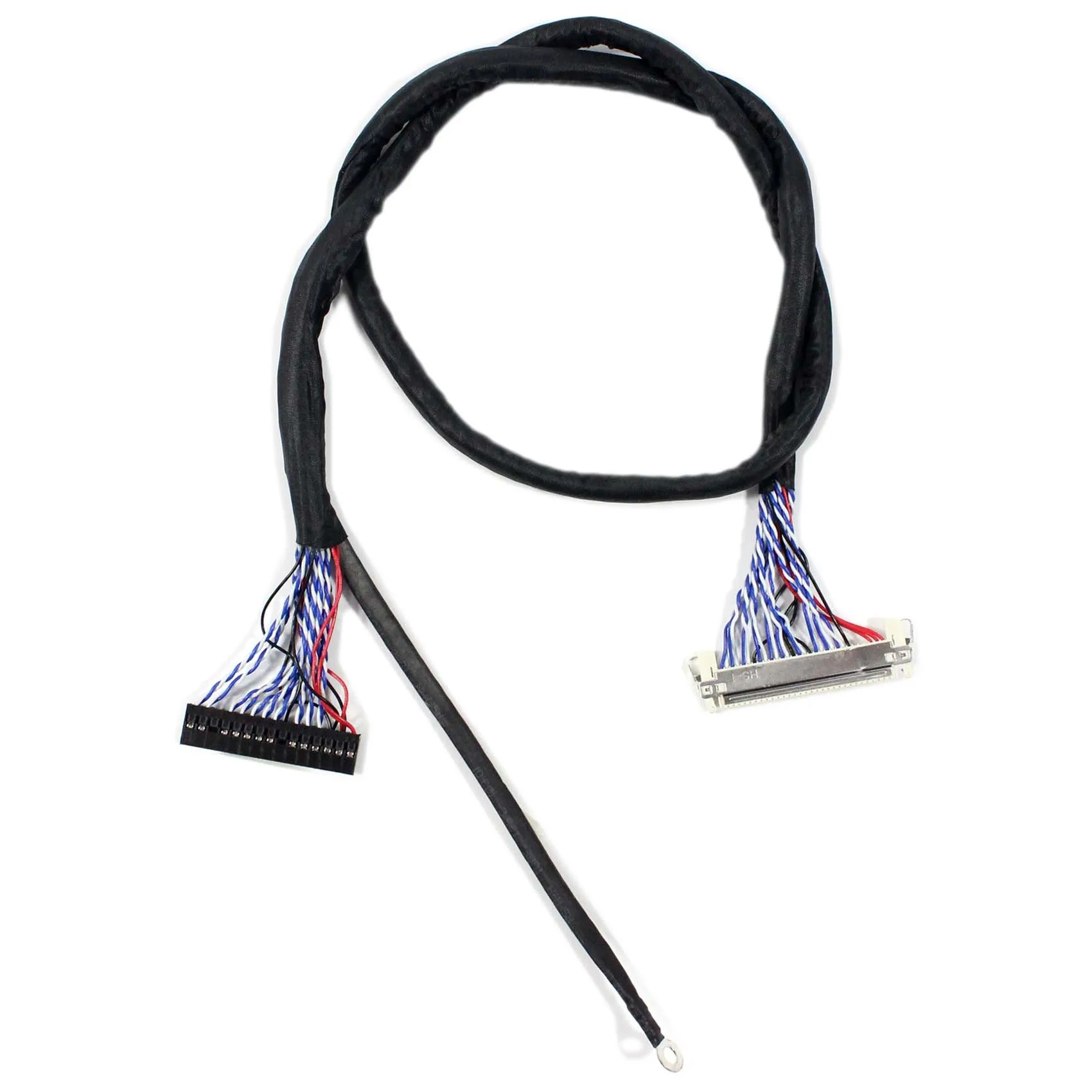 LVDS CABLE FIX-30P 2ch 8bit For 17" 19" 20.1" 21.5" 1920x1050 Length 50cm