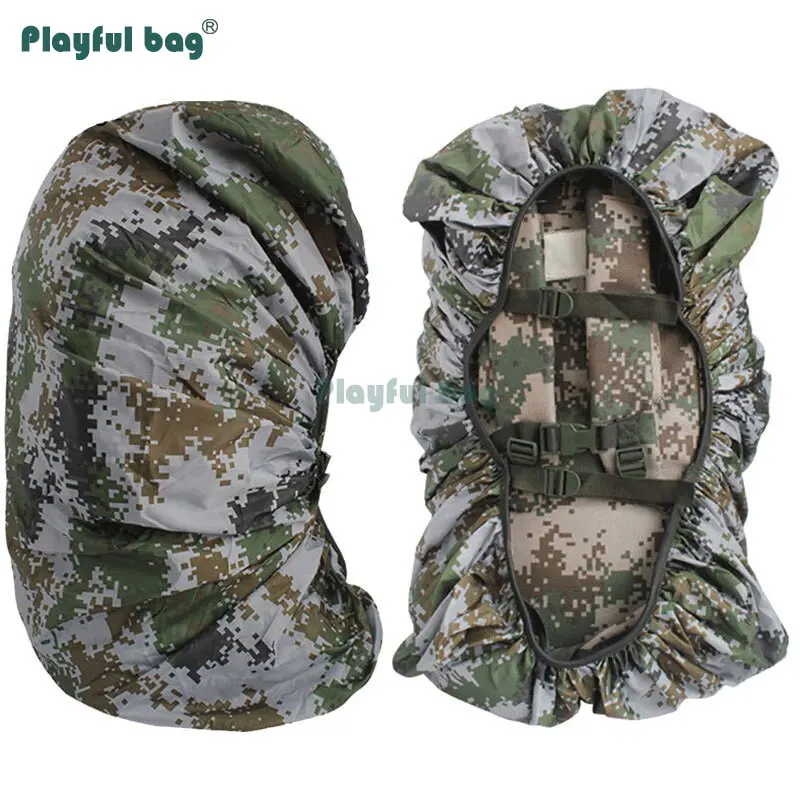 Copertura Impermeabile Mimetica Per Zaino 30-40L – Proteggi Pioggia Con Design Foglia Di Quercia – Cover Antipioggia Escursionismo