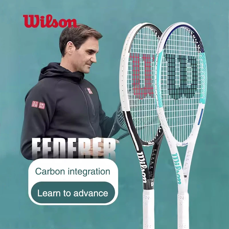 Wilson Tennis Rackets Beginner Carbon aluminum Tennis Rebound Trainer Professional Racket Male Female with Accessories