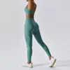 Custom LOGO Fitness Clothes Hip Lift Long Sleeve Exercise Set Gym Women's 4 Piece Yoga Set Gym Fitness Set 3