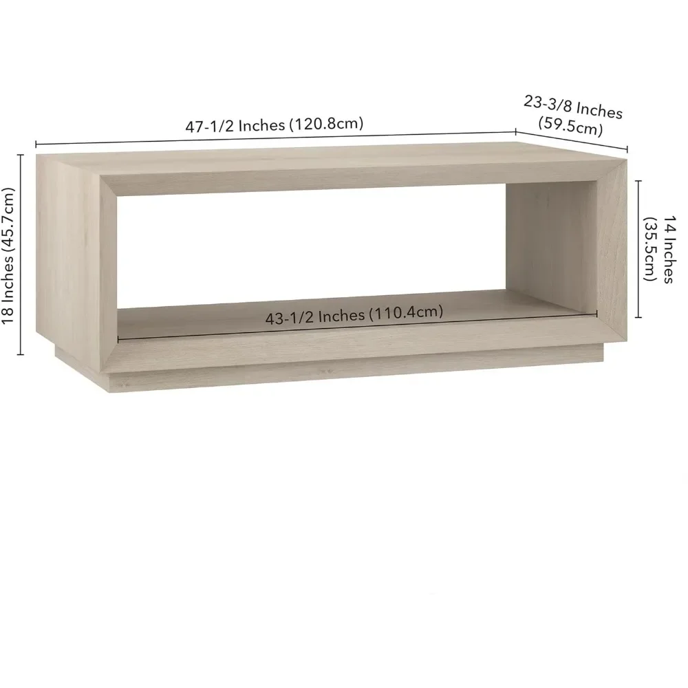 Coffee Table, 48" Wide, White 3