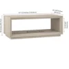 Coffee Table, 48" Wide, White 3