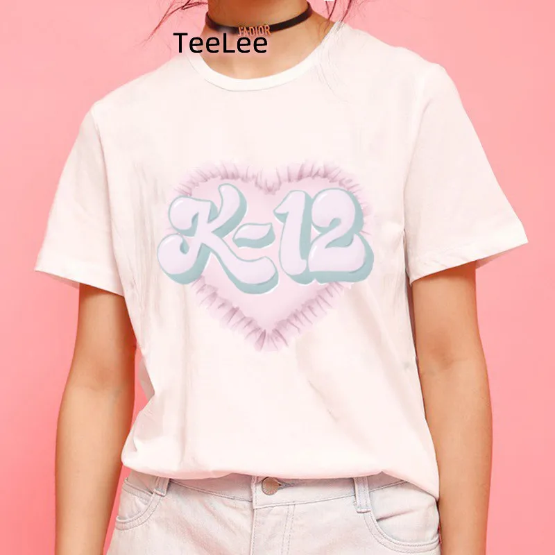 Kawaii K-12 T-shirt Women Cartoon melanie martinez Tee Short