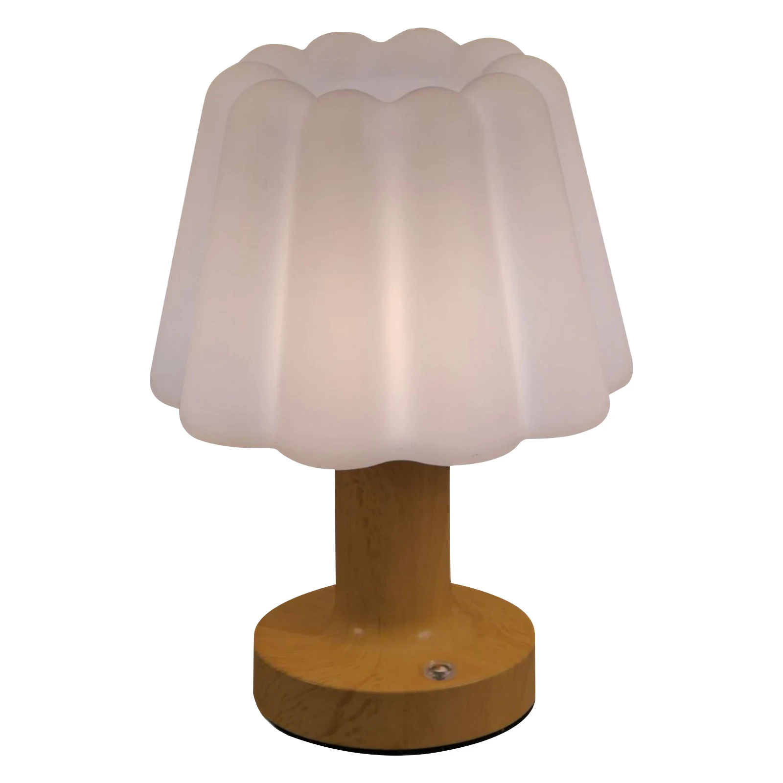 Retro Mushroom LED Table Lamp USB Rechargeable LED Night Light Touch Sensor Light for Coffee Bar Bedroom Home Decor