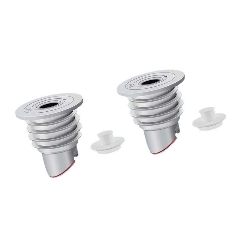A1W1 Set Of 2 Silicone & ABS Washing Machine Sealing Plugs not Odor Floor Drain Covers set Drain Hose Seal Rings for House