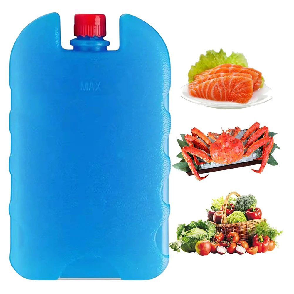 Ice Packs Ice Box Reusable Refrigerator Ice Blocks Pack Ice Crystal Box Cold Freezer Pack Picnic Fresh Food Cooler Multifuntional Water Box