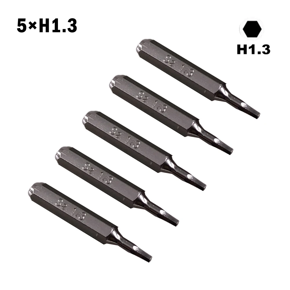 

5pcs Hex Shank Screwdriver Bit H4×28mm Small H0.7 H0.9 H1.5 H2 H3 H4 Screwdriver Head 4mm For Hand Repair Tool