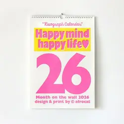 Charming Cartoon Wall - Mounted Yearly Calendar (Digit 1pc)