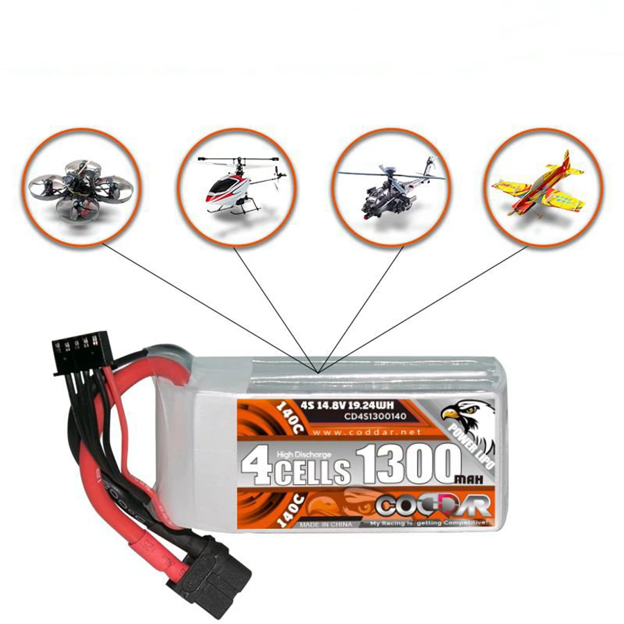 Аккумуляторная литиевая батарея CD4S1300140, 1300 мАч, 14,8 в, c