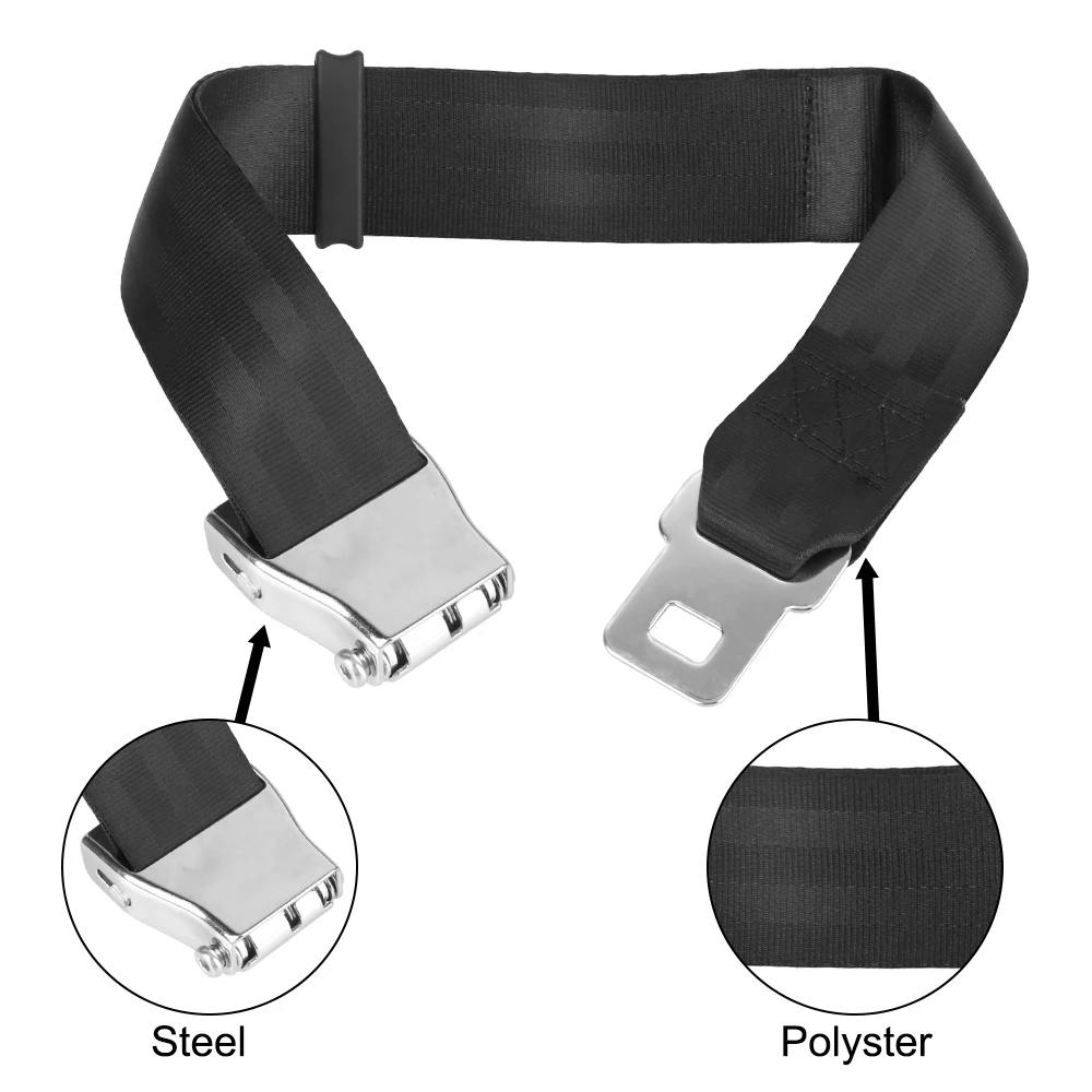 Seat Belt Extender Seat Belt Extender Kit Car Seat Belt Accessory Extended Lengthened Adjustable Aircraft Buckle Car Seat Belt Extender Car Seat Safety Belt Kid Safety Travel Harness